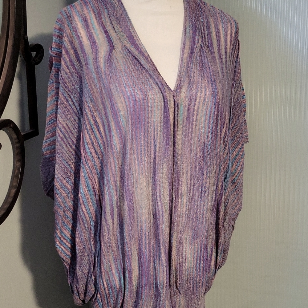 Lightweight knit top.